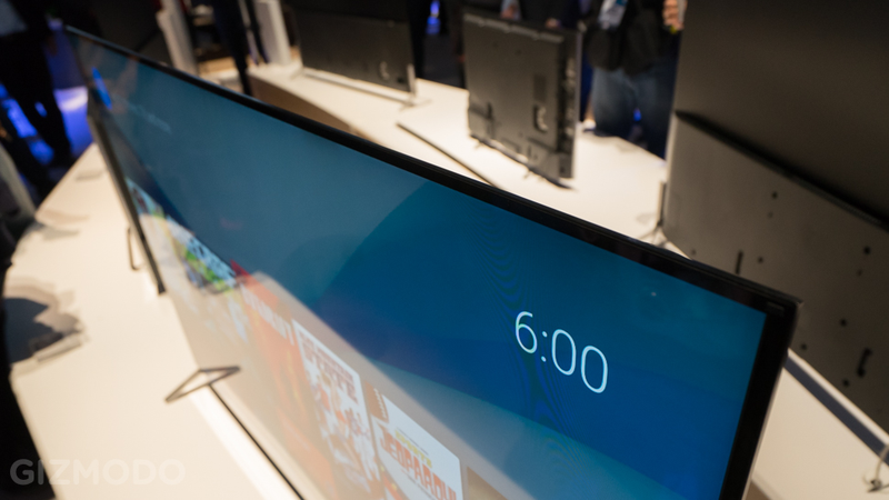 Illustration for article titled Sony's Flagship 4K TV Is Thinner Than an iPhone 6 Plus